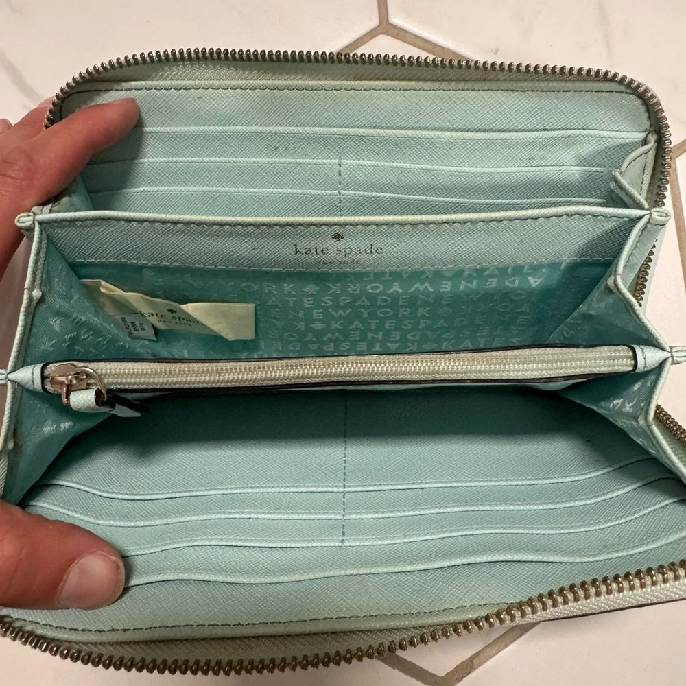 Kate Spade‎ Neda Newberry Lane Zip Around Wallet Mint Green